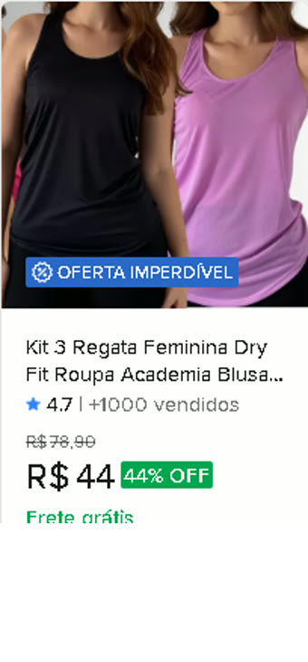 Kit de regatas dry fit